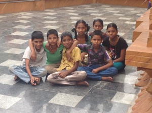 Children at the temple